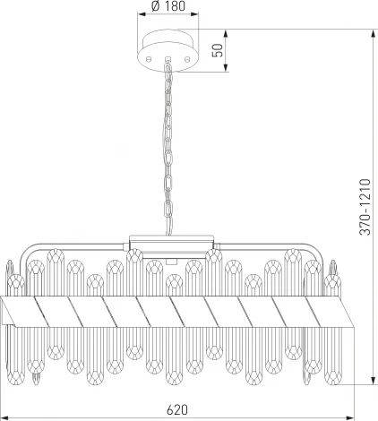 Подвесной светильник Bogate's Jewel 419/1 (LED, 220V, на цепи, круглые)