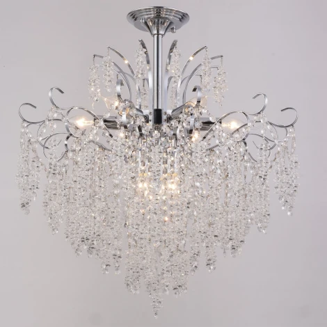 Потолочная люстра хрустальная на штанге Reluce 90324-0.3-09 CR (220V)