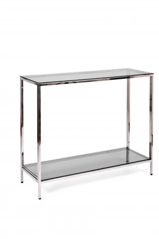 Консольный стол AllConsoles 2081-CS grey зеркальный хром