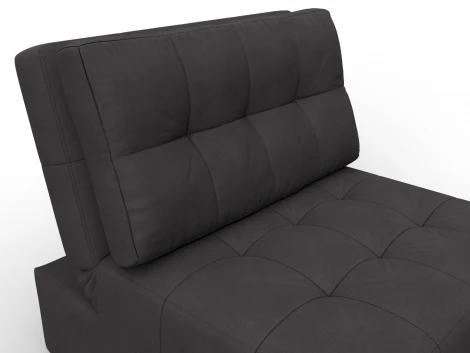 Кресло-кровать Лига-107 (80) (ЛДСП,Брус,Фанера,Замша/Коричневый) Лига Диванов 134947