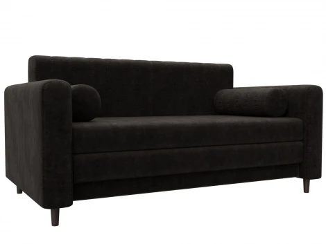 Диван прямой Лига-070 (ЛДСП,Брус,Фанера/Дерево/Велюр/Коричневый) Лига Диванов 129762