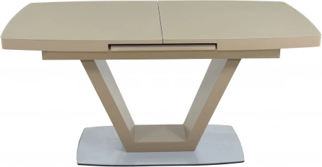 Стол Фоджа, Стекло, 140см, Капучино, Аврора