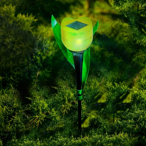 Грунтовый светильник на солнечной батарее Uniel USL-C-452/PT305 YELLOW TULIP (LED, цветы)
