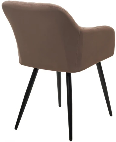 Стул BRANDY 505-5 Тауп, велюр беспальчиковый" / черный каркас, М-City"