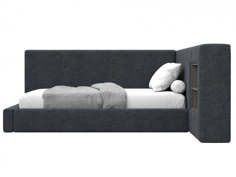 Кровать односпальная с подъемным механизмом Лига-151 полки справа Лига Диванов 138658