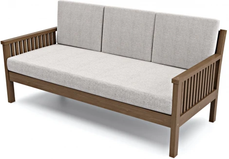 Диван Arsko Норман Б орех серая рогожка