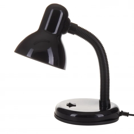 Интерьерная настольная лампа для школьника Uniel TLI-204 Black. E27 (220V, выключатель)