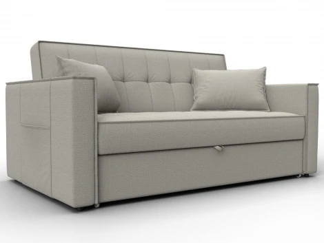 Диван прямой Лига-104 (140) (ЛДСП,Брус,Фанера,Рогожка/Бежевый) Лига Диванов 134858