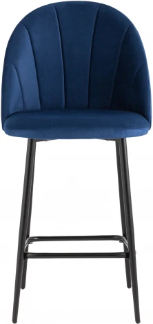 Стул полубарный Stool Group Логан велюр синий УТ000035468