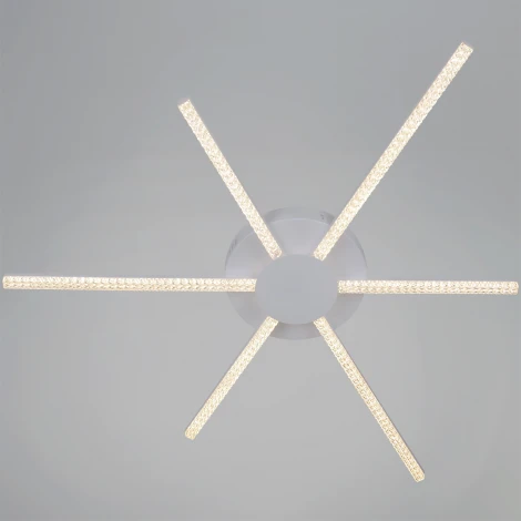 Потолочная люстра светодиодная с пультом  и ночным режимом Reluce 06537-0.3-3+3 WH (Умный дом) (220V)