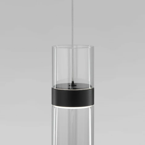 Подвесной светильник Lumen 50244/1 LED черный/прозрачный (220V, на проводе)