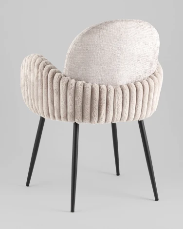 Стул обеденный Stool Group Wave Stripes букле серый арт.УТ000040342