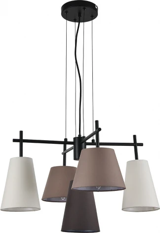 Подвесной светильник (13032/5P Black) Indigo Abbinare V000533 (220V, на тросе)