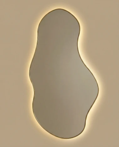 Lake LED Gold Зеркало в раме с подсветкой Art-Zerkalo SM124LGL 13917