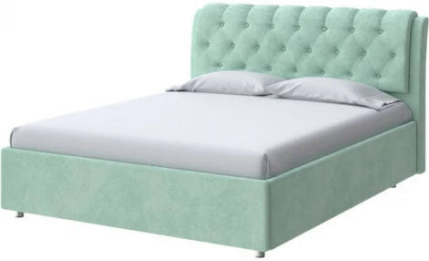 PROxSON Кровать Chester (Ткань: Велюр Teddy Мятный) 160x200
