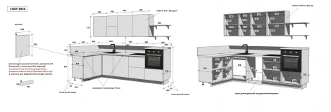 КГ Угловой 1500х2850 (с пм) Эмаль, Белый Арника РМ Арника 00-00287809