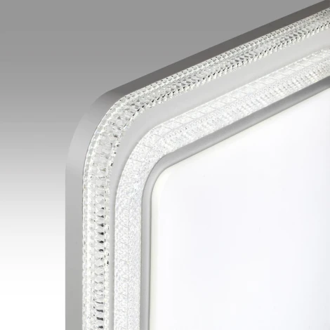 Настенно-потолочный светильник Sonex Suzy Silver 7685/EL пластик/серебристый LED 70Вт 3000-6000K 490х490 IP43 пульт ДУ (220V)