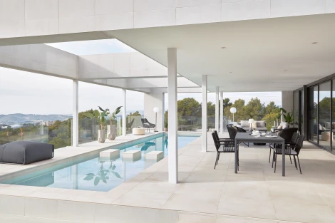 Диван уличный La Forma (ex Julia Grup) Branzie (Черный/ Веревка,Пена,Сталь)