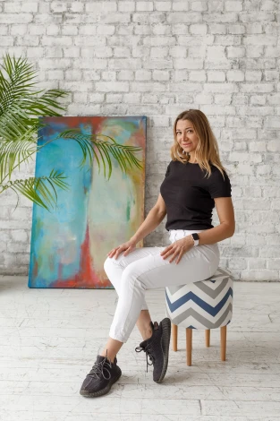 Пуф Dreambag Лекко Скандинавия Сине-Серый 13608