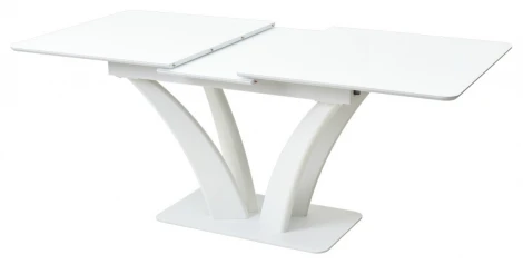 Стол ФРЕЯ 140 БЕЛЫЙ, стекло/ БЕЛЫЙ