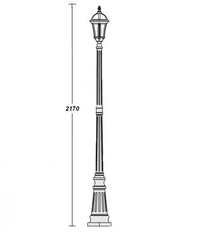 Наземный фонарь Oasis Light 95209S Gb (220V, IP44)