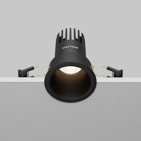 Встраиваемый светильник Maytoni Dip DL116-10W-4K-B (LED, 220V, круглые)