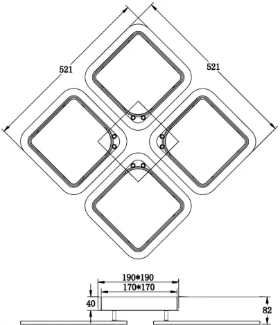 Потолочная люстра Freya Radane FR10020CL-L70W