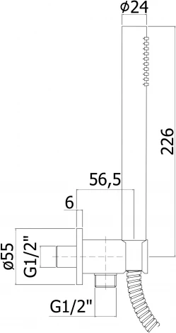Душевой гарнитур Paffoni Master ZDUP094CR