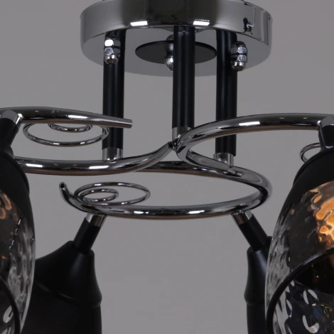 Потолочная люстра на штанге Reluce 70139-3.3-06 CR+BK (220V)