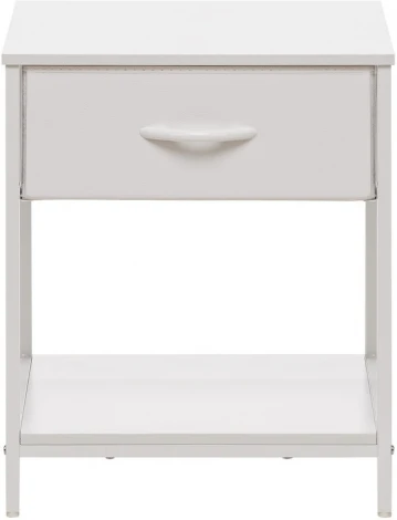 Комод Leset Линкс с ящиком и полкой (к/з), Каркас Белый, ящики Белые Leset (Экокожа/Белый) арт.2500000198106