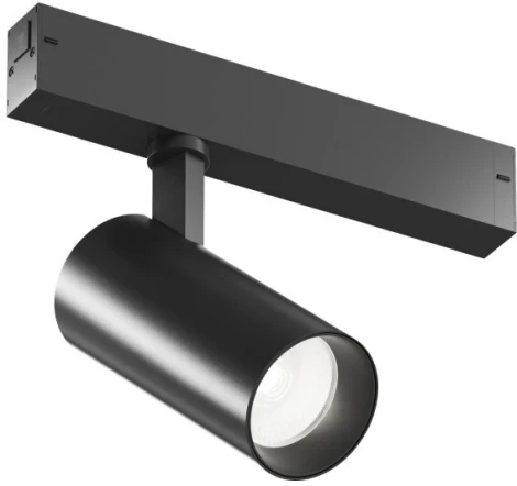 Трековый светильник однофазный 220V 20W Denkirs Simple Spot DK8220-BK (LED, круглые)