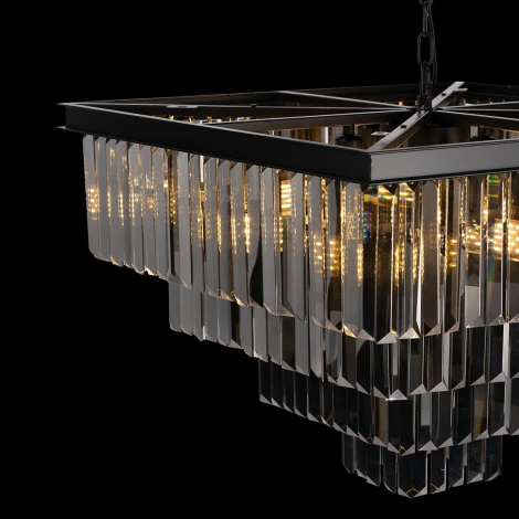 Подвесная люстра каскадная Loft IT Prism 10018/600S (220V, хрусталь, на цепи)