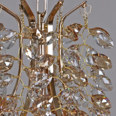 Подвесная люстра Reluce 08274-0.4-10 FG (220V, хрусталь, на цепи)