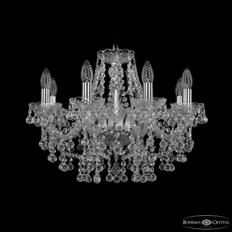 Подвесная люстра Bohemia 1409 1409/8/195 Ni (220V, подвески, на цепи, подсвечник, свеча)