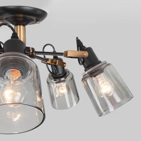 Потолочная люстра на штанге Eurosvet Astor 70111/5 черный (220V)