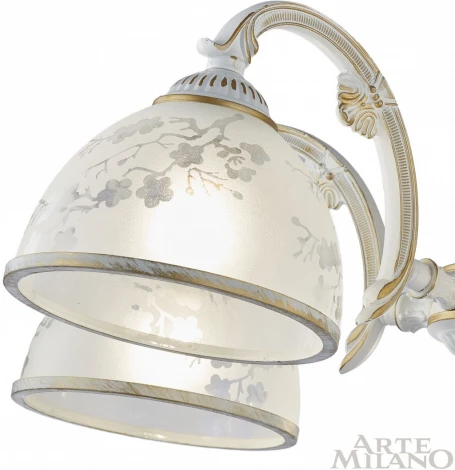 Подвесная люстра Arte Milano AM349737 349737/8 WT+G (220V, на цепи)