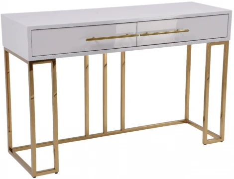 Стол-консоль IST-CASA Альма МС9005-120W, 120х40х78 см, белый глянцевый