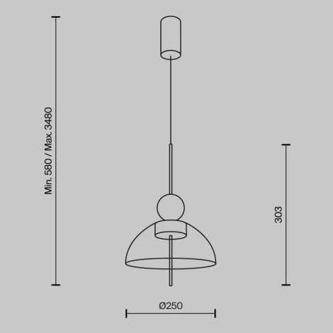 Подвесной светильник Maytoni Bangkok MOD185PL-L11B3K1 (LED, 220V)