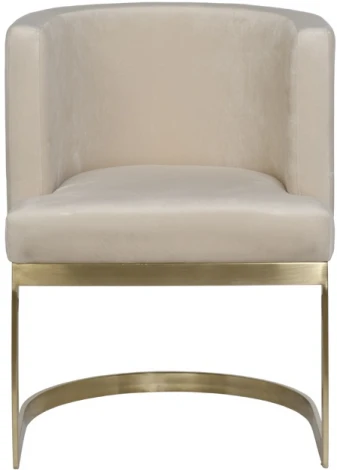 76AR-612GOLD-CR Стул велюр св.бежевый/матовое золото 58*59*78см Garda Decor