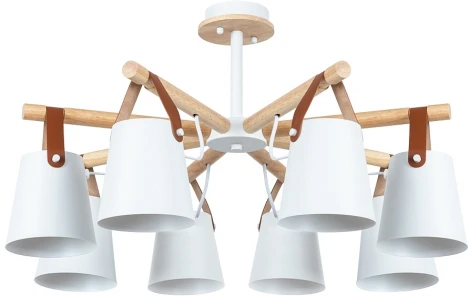 Потолочная люстра на штанге Arte Lamp Thomas A7032PL-8WH (220V)