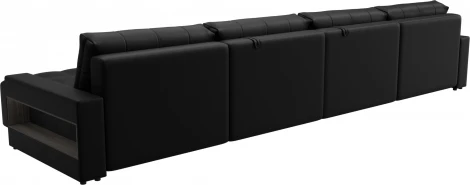 Диван п-образный с полками Лига-053 НПБ Лонг Лига Диванов (Экокожа) арт.128989