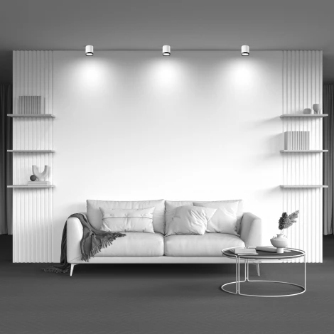 Накладной потолочный светильник Hoop GX53 1x15Вт Maytoni Technical C086CM-GX53-MRD-WB (220V, круглые)