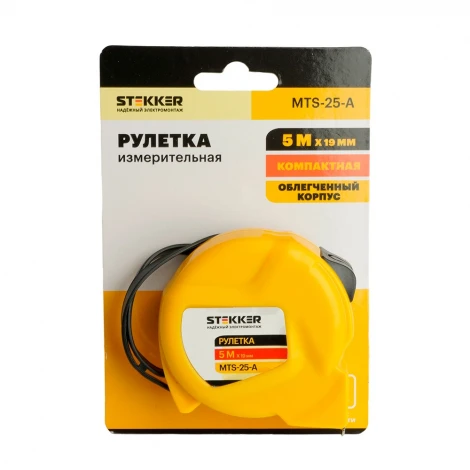 Рулетка 5 м х 19 мм Stekker 50206
