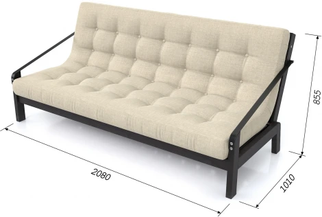 Диван Arsko Локи венге бежевая рогожка