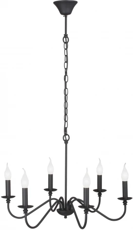 Подвесная люстра V3987-1/6 Vitaluce (220V, на цепи, свеча)