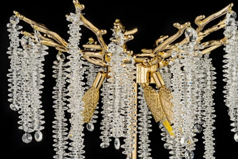 Интерьерная настольная лампа хрустальная Dio D'Arte Tavenna Gold H 4.1.1.100 G (220V)