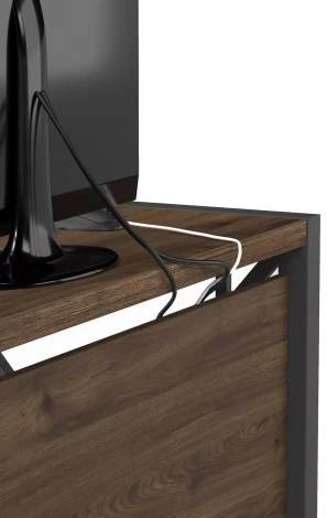 Стол рабочий универсальный Калифорния Хардвиг СР01 ЛДСП Темный орех 5079782302