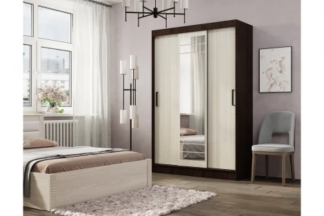 Шкаф БТС-купе Тео ШКК-02, Венге, лоредо