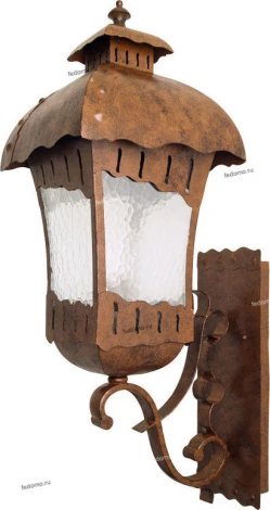 Уличный настенный светильник, 1 плафон