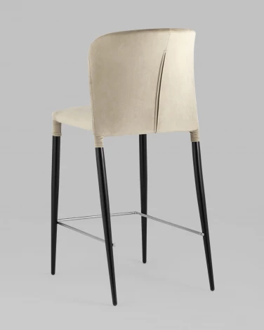 Стул полубарный Stool Group Лори велюр бежевый УТ000035315